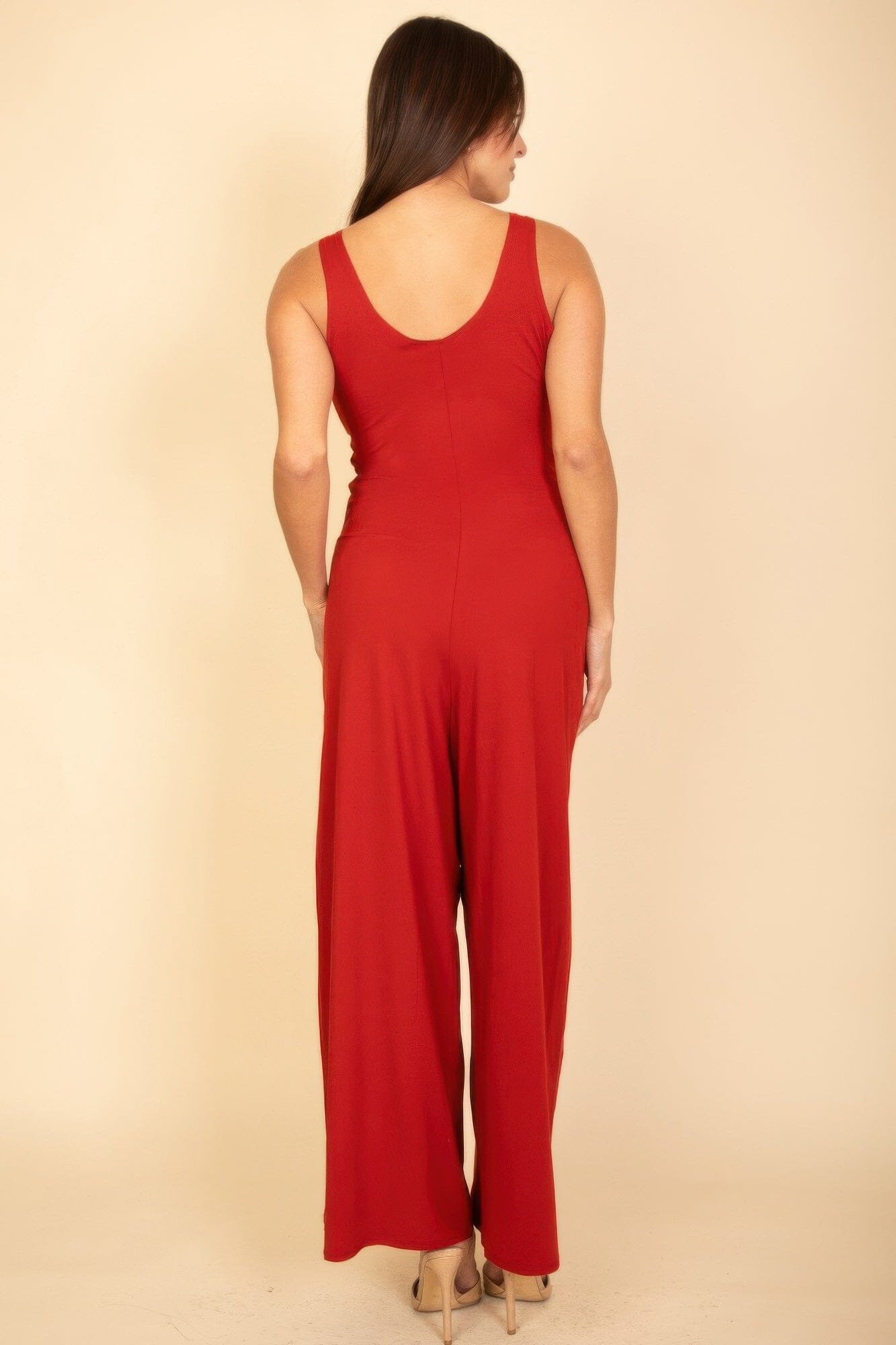 Women Sleeveless Tank Wide Leg Jumpsuit Jumpsuits & Rompers jehouze 