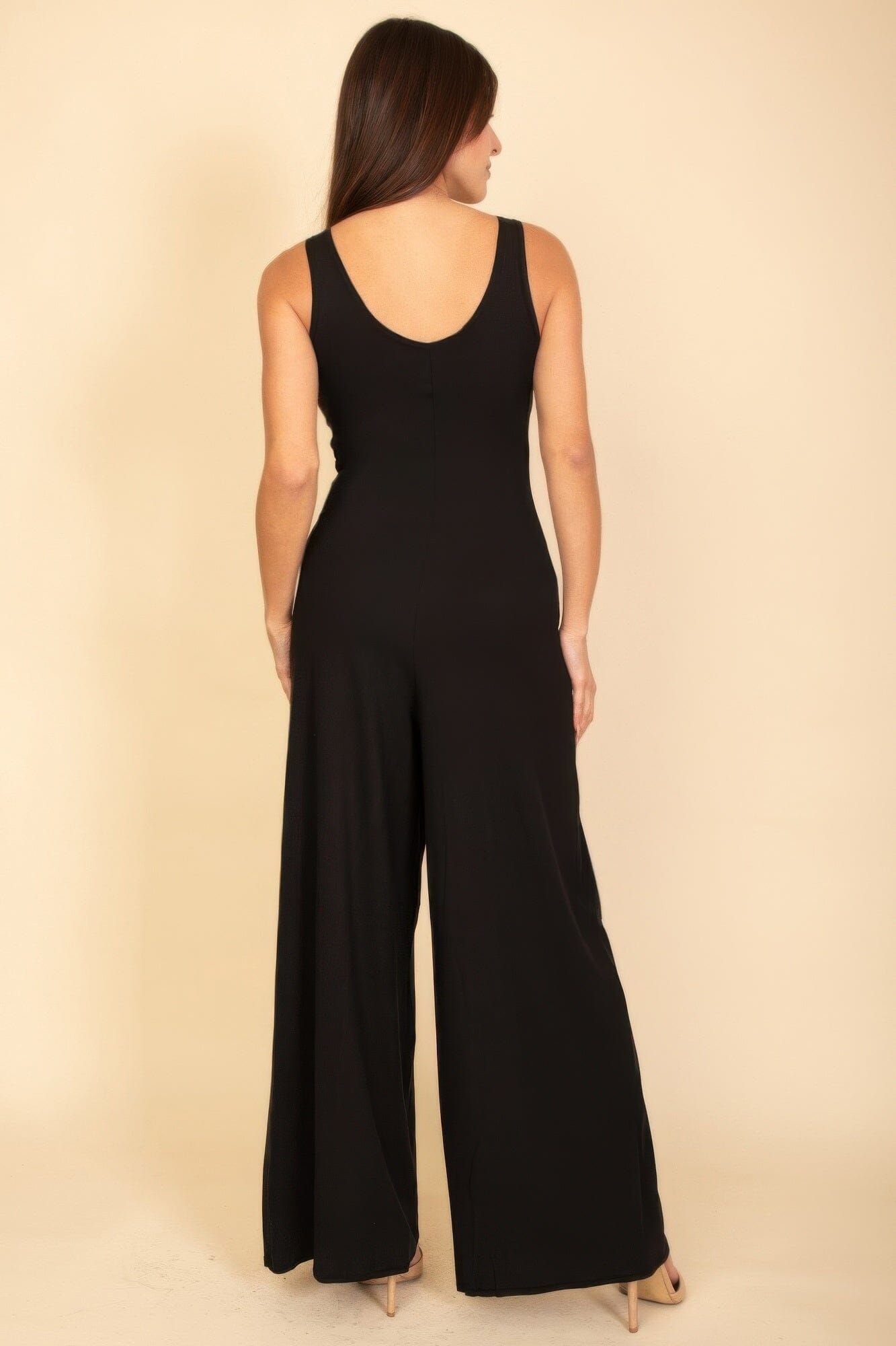 Women Sleeveless Tank Wide Leg Jumpsuit Jumpsuits & Rompers jehouze 
