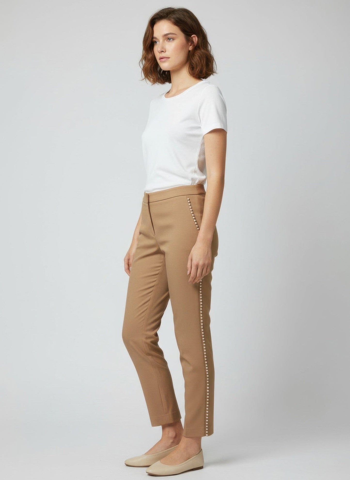 Women Solid Ankle Pants Pants jehouze 