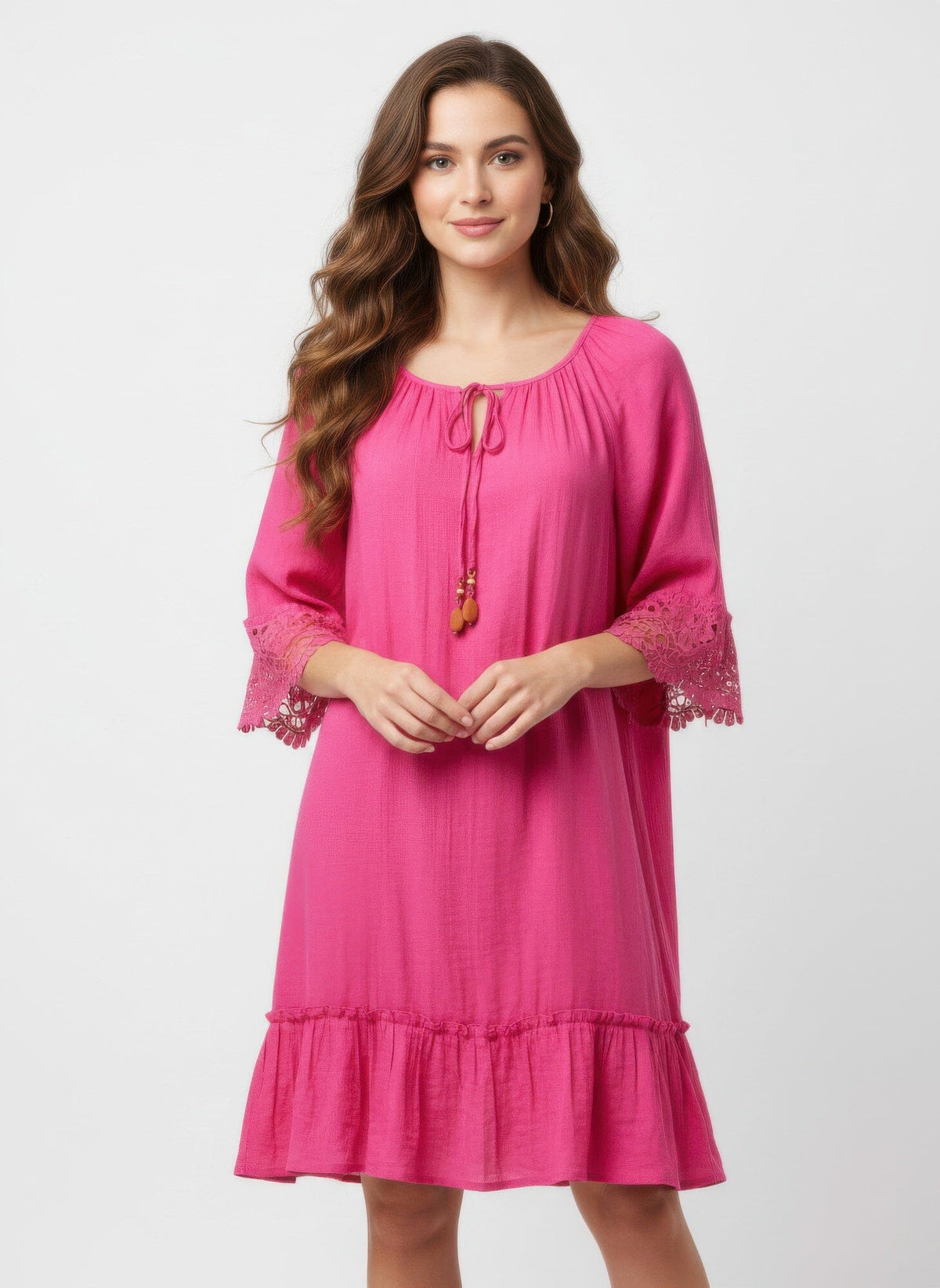 Women Solid Elbow Sleeve Dress Dresses jehouze Cabaret S 