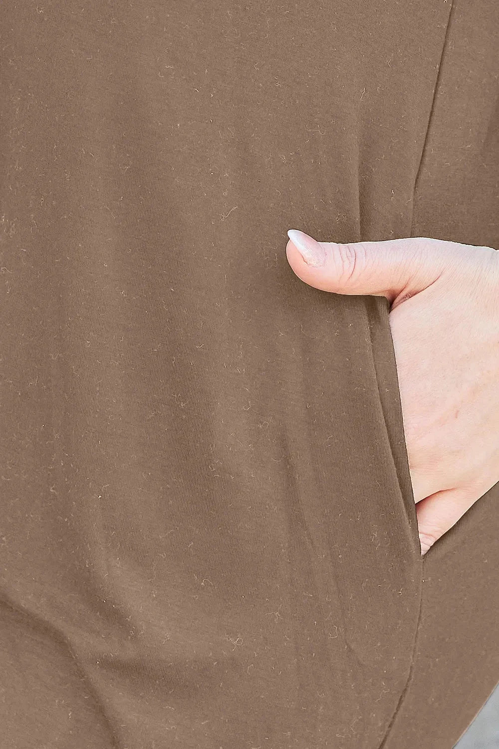 Women Solid Round Neck Short Sleeve Casual Loose Mini T-Shirt Dress with Side Pockets Dresses jehouze 