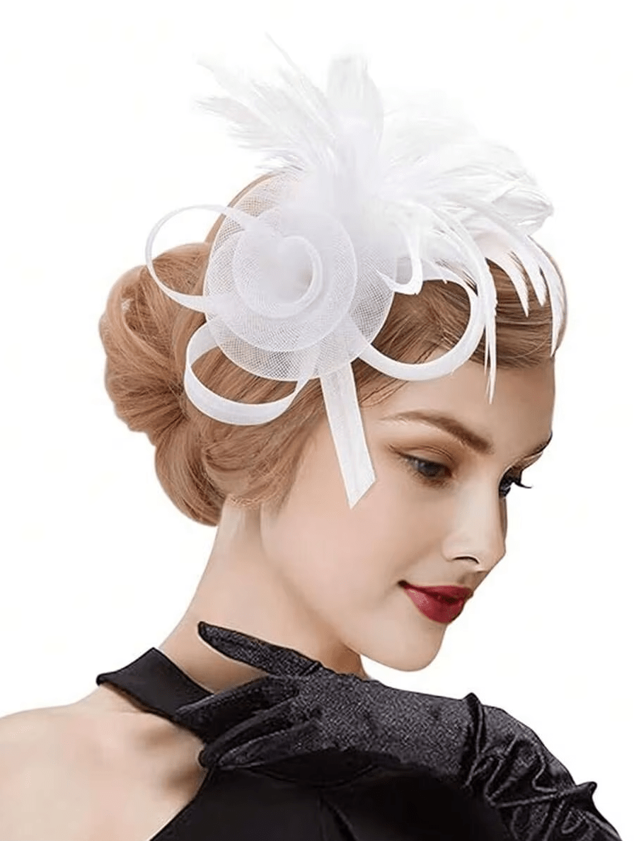 Women Tea Party Kentucky Fascinator Hat Hat jehouze White 