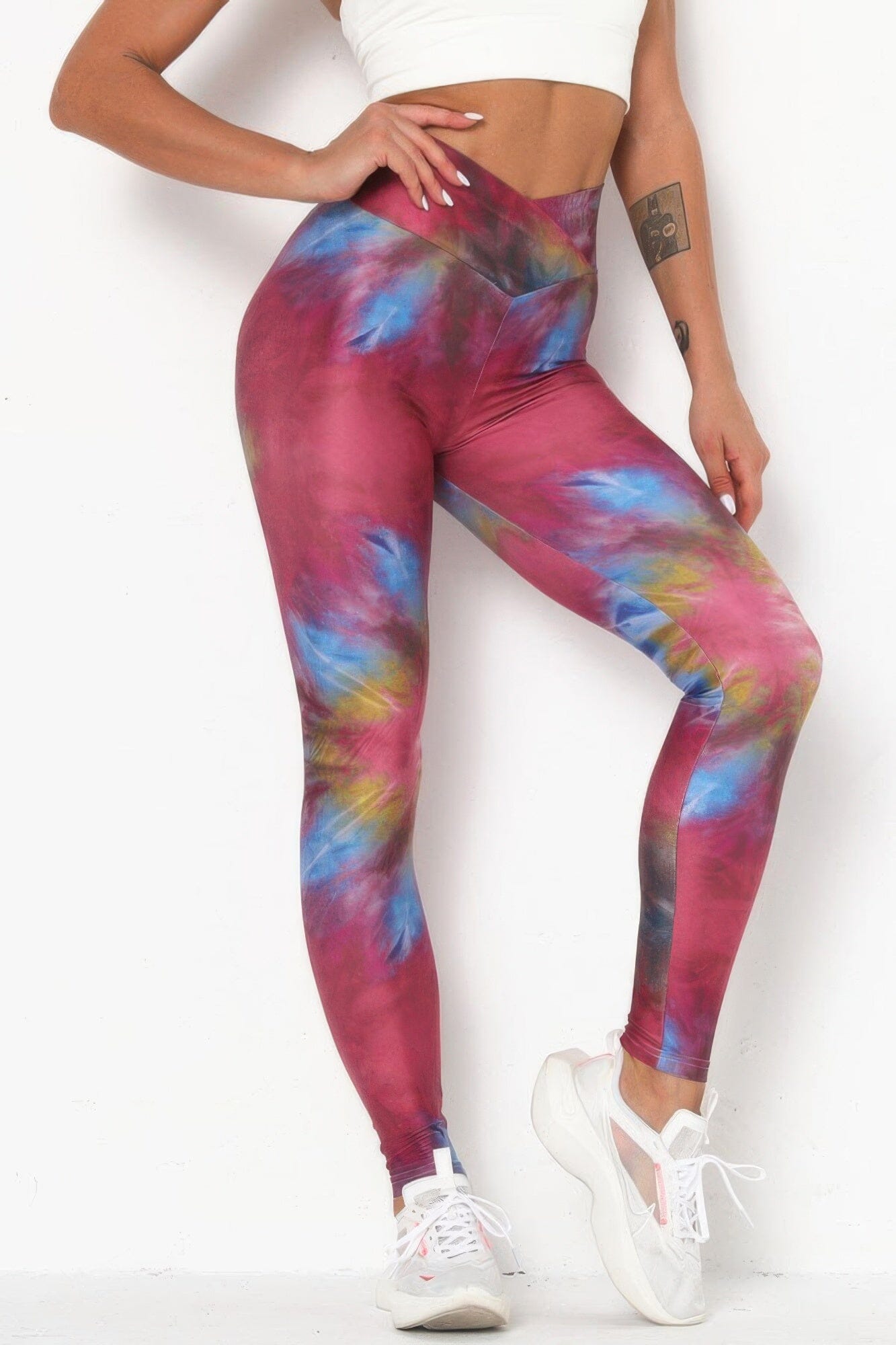 Women Tie Dye Yoga Legging Pants jehouze 