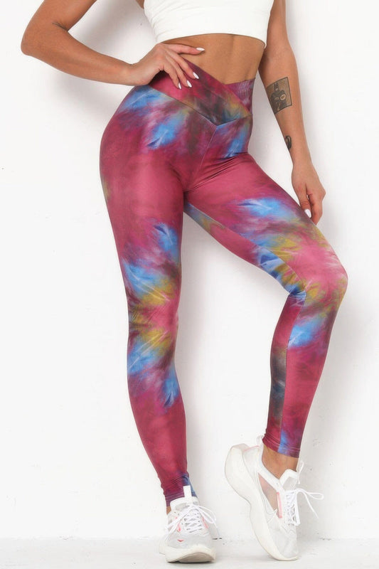 Women Tie Dye Yoga Legging Pants jehouze 