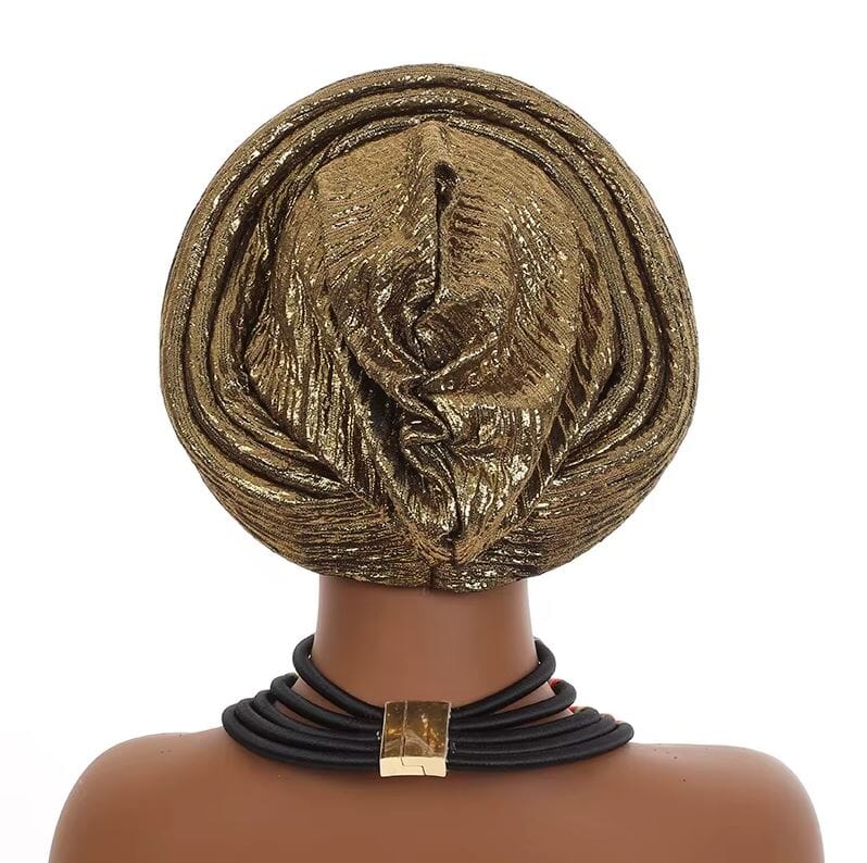 Women Turban Auto Gele Headtie Wrap Cap Hat jehouze 