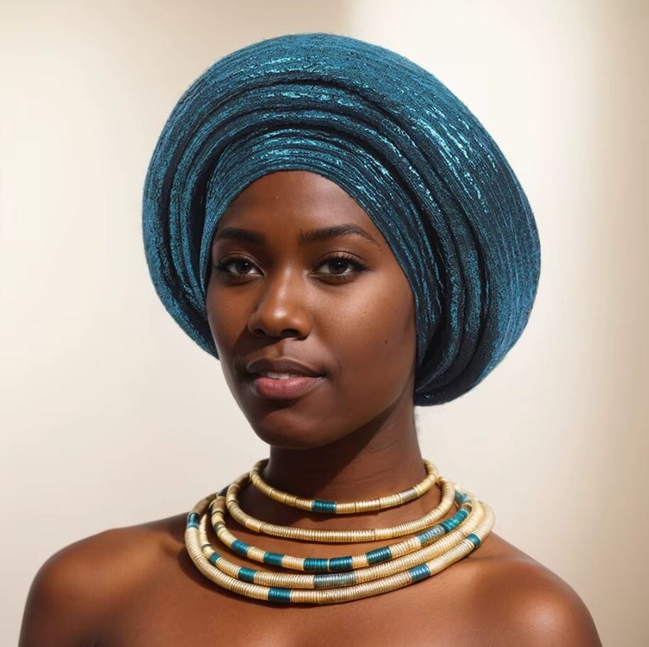 Women Turban Auto Gele Headtie Wrap Cap Hat jehouze 