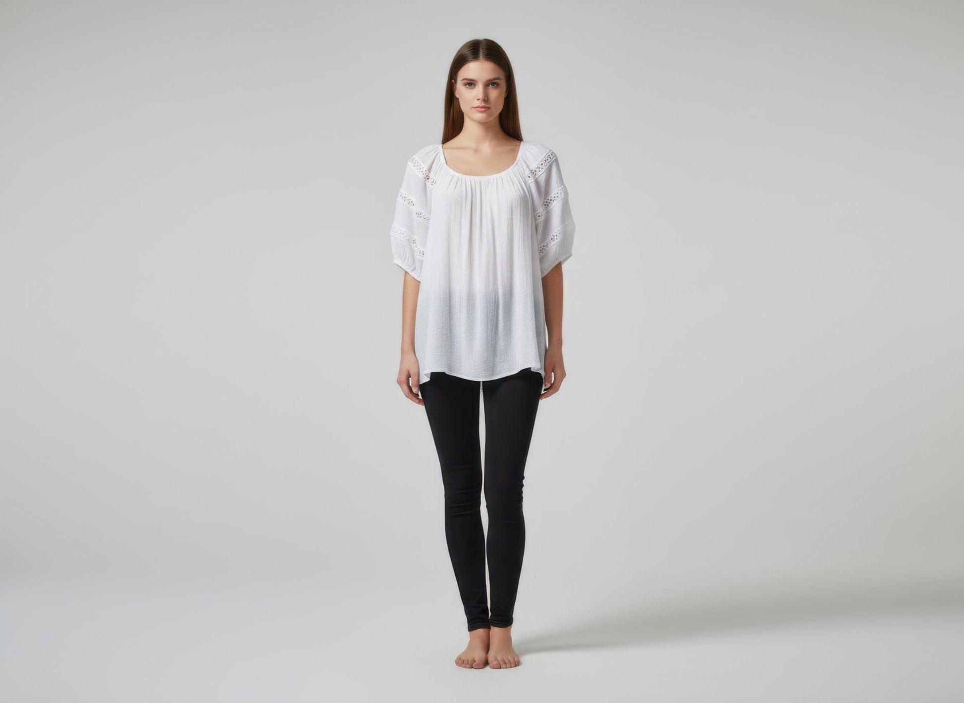Women Unique Spectrum Solid Short Sleeve Blouse Shirts & Tops jehouze White S 