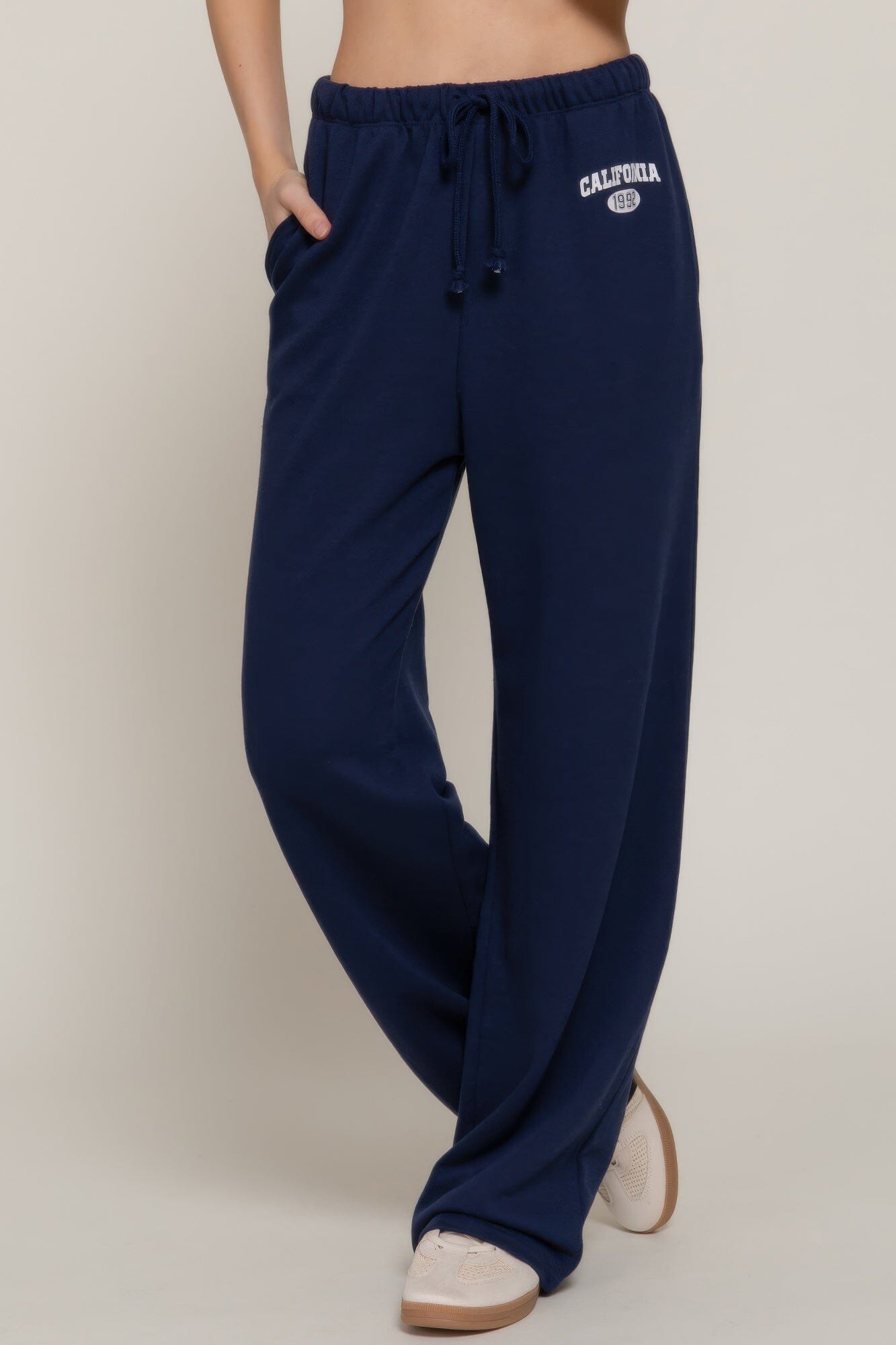 Women Waistband Print Detail Sweatpants Pants jehouze 