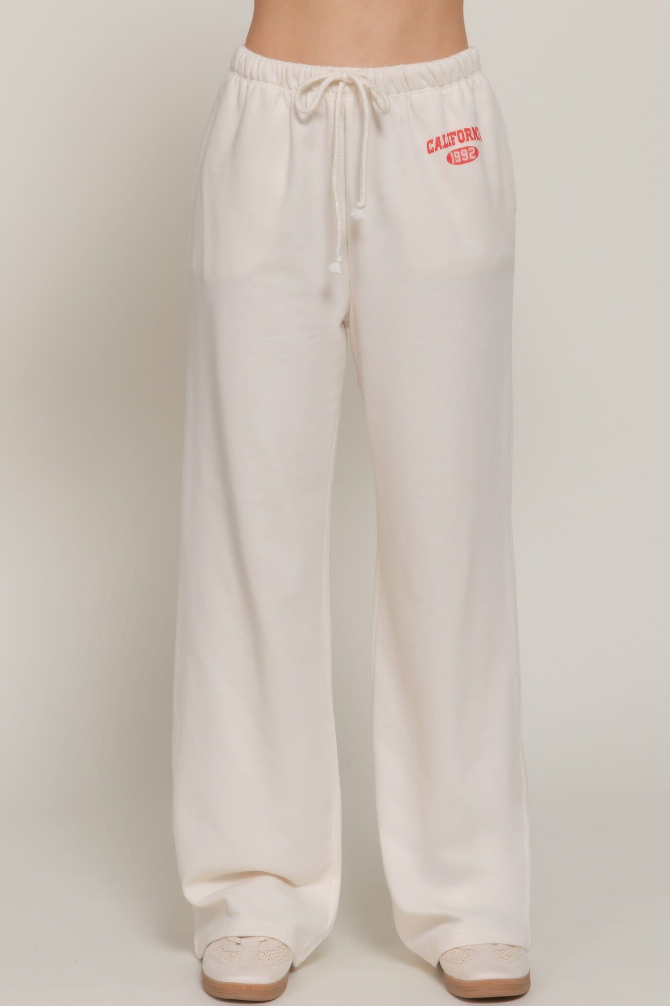 Women Waistband Print Detail Sweatpants Pants jehouze 