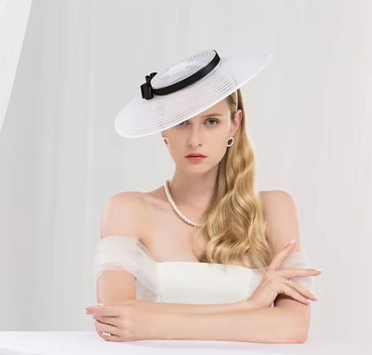 Women Wide Brim Cocktail Tea Party Kentucky Derby Fascinator Hat Hat jehouze 