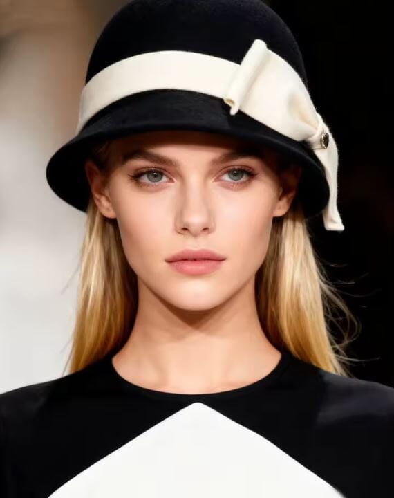 Women Wool Vintage Bowknot Pillbox Church Party Hat Hat jehouze Black 