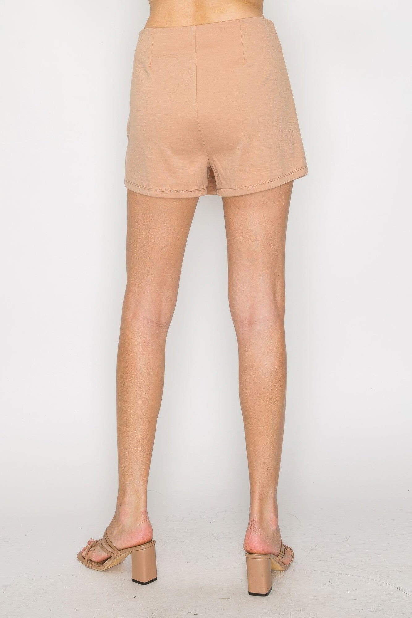 Women Wrap High-rise Elastic Mini Skort skort jehouze 