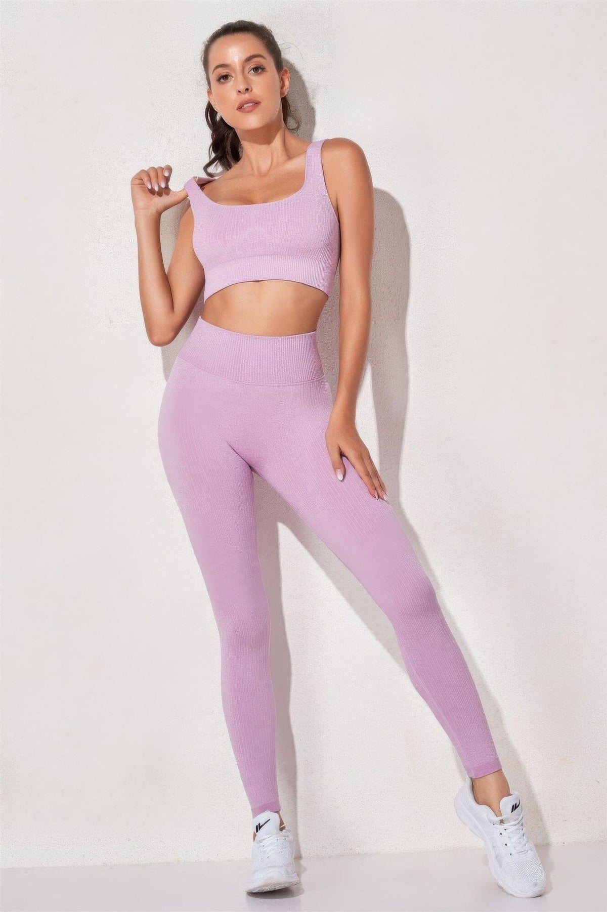 Women Yoga Two Piece Set Activewear jehouze 