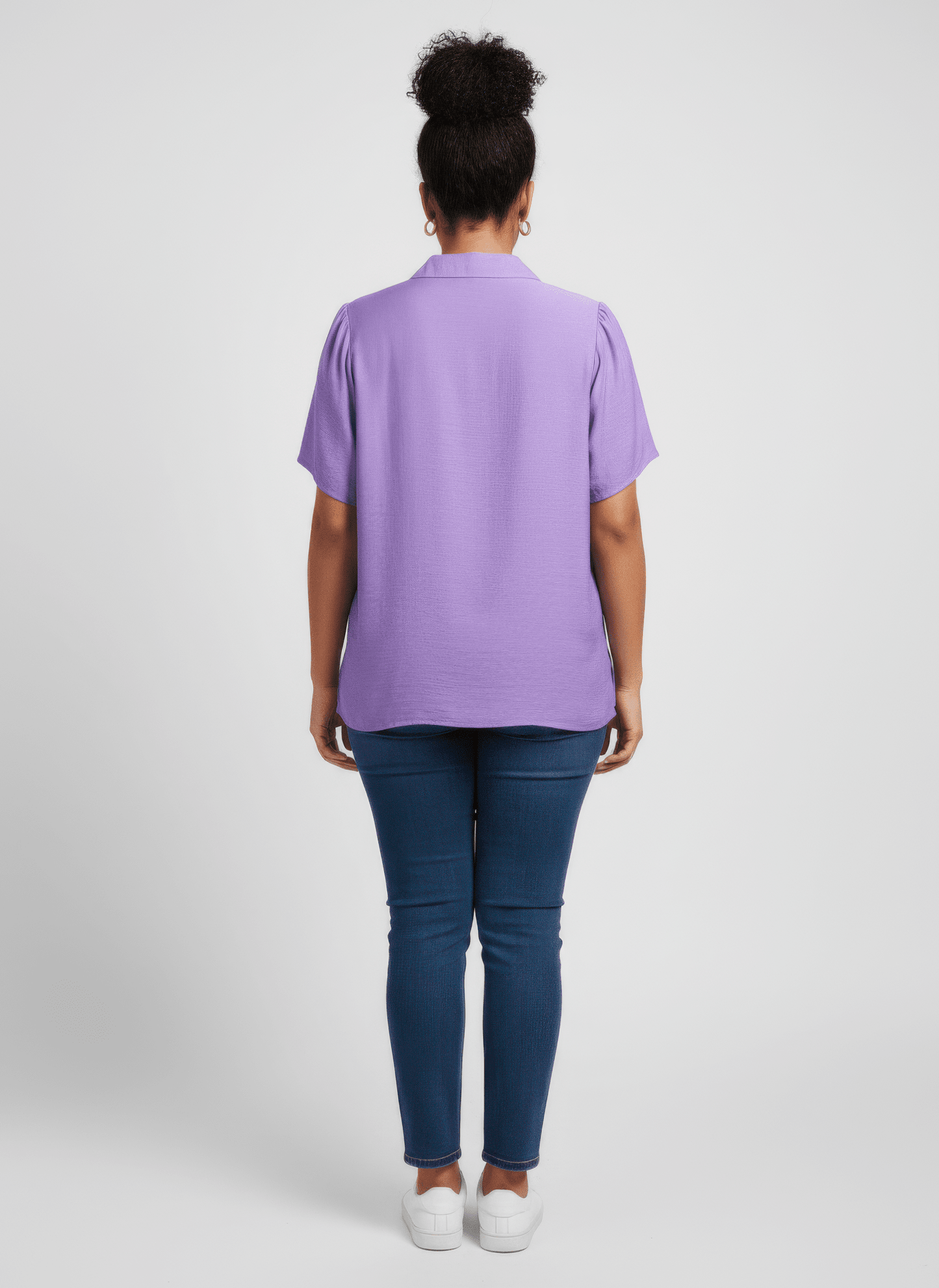 Women Zip-front Collared Utility Knit Top Shirts & Tops jehouze 
