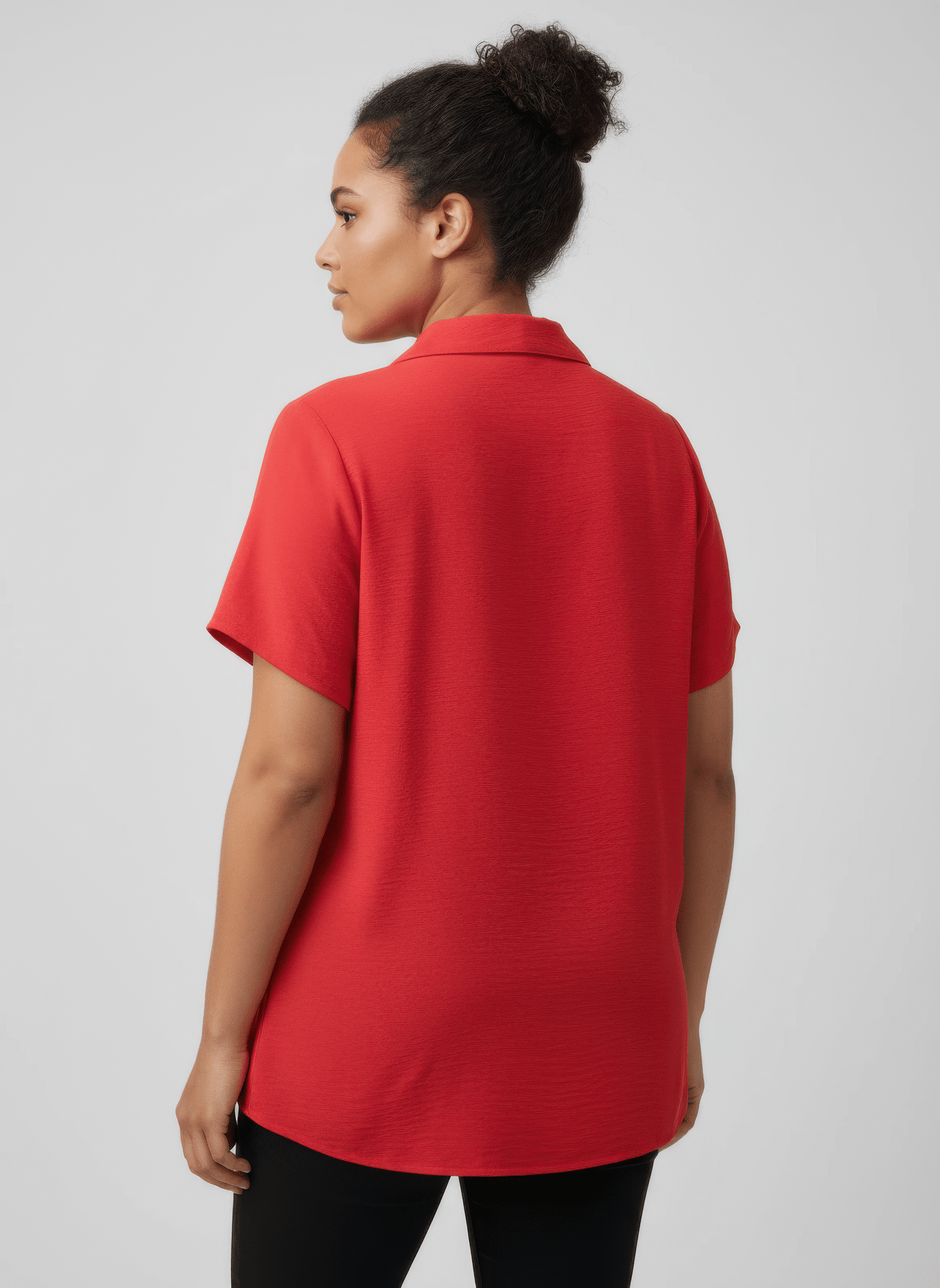Women Zip-front Collared Utility Knit Top Shirts & Tops jehouze 