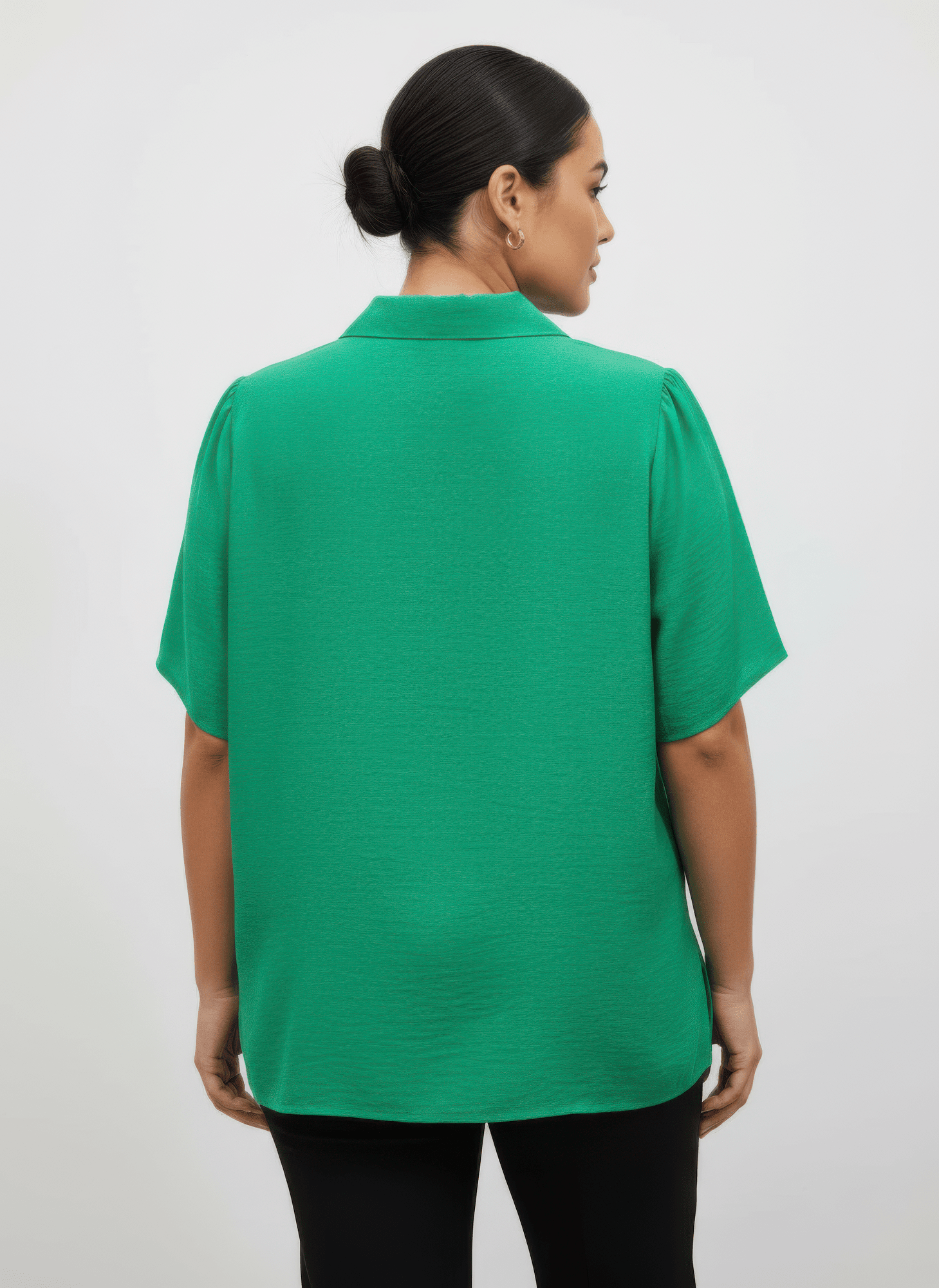Women Zip-front Collared Utility Knit Top Shirts & Tops jehouze 