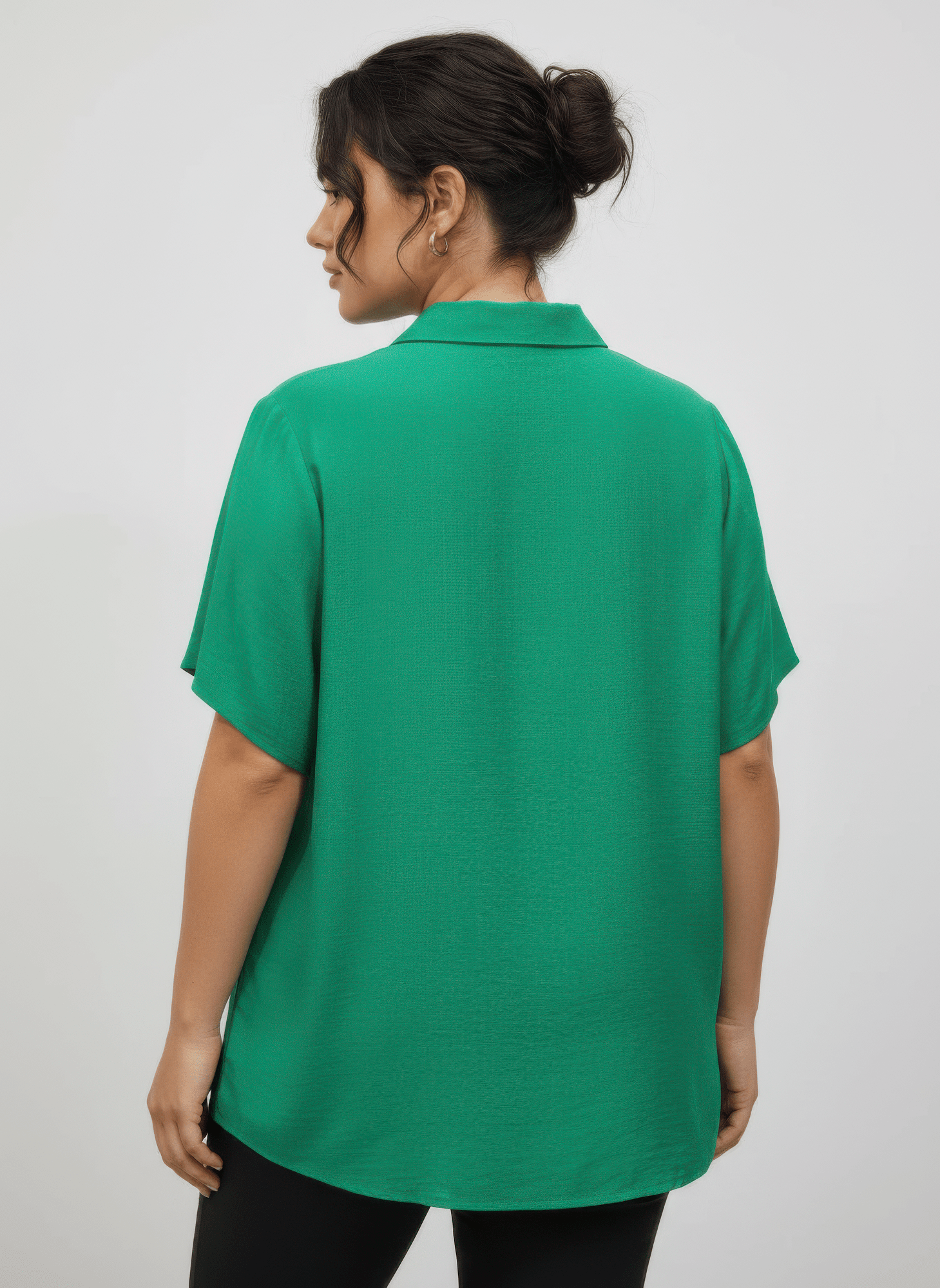 Women Zip-front Collared Utility Knit Top Shirts & Tops jehouze 