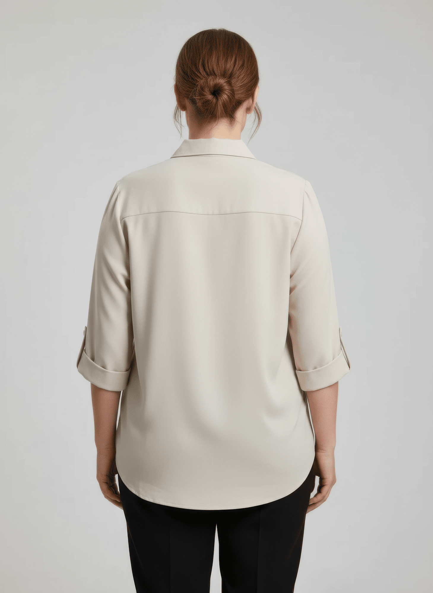 Women Zip Front Utility Pocket Tunic Blouse Shirts & Tops jehouze 