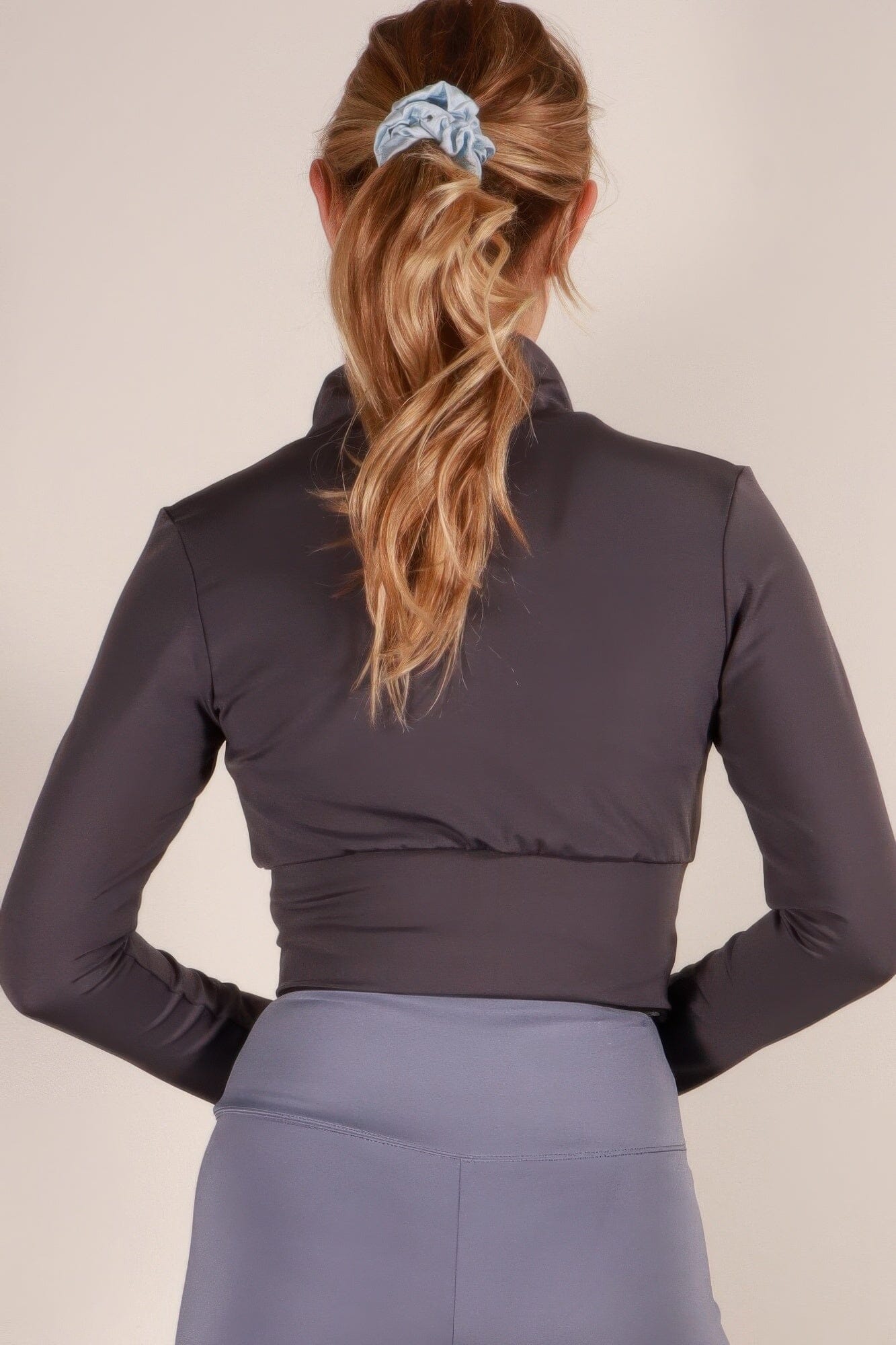 Women Zip Up Sports Crop Jacket Outerwear jehouze 