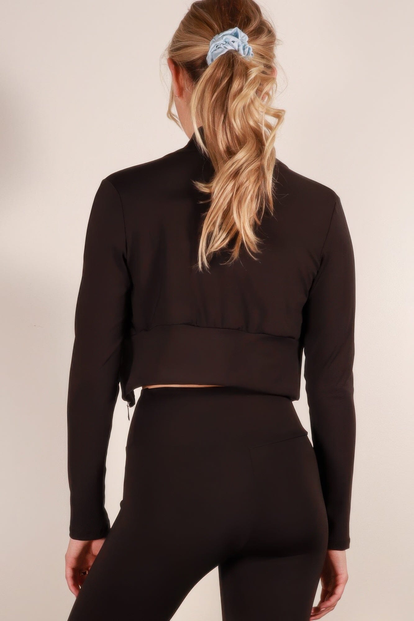 Women Zip Up Sports Crop Jacket Outerwear jehouze 