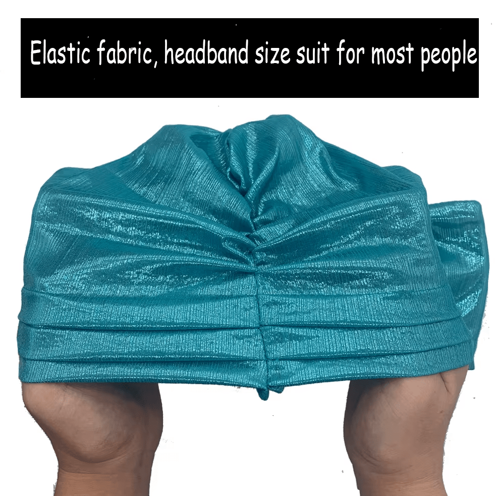 Women's African Bow Knotted Turban Head Wrap Hat jehouze 
