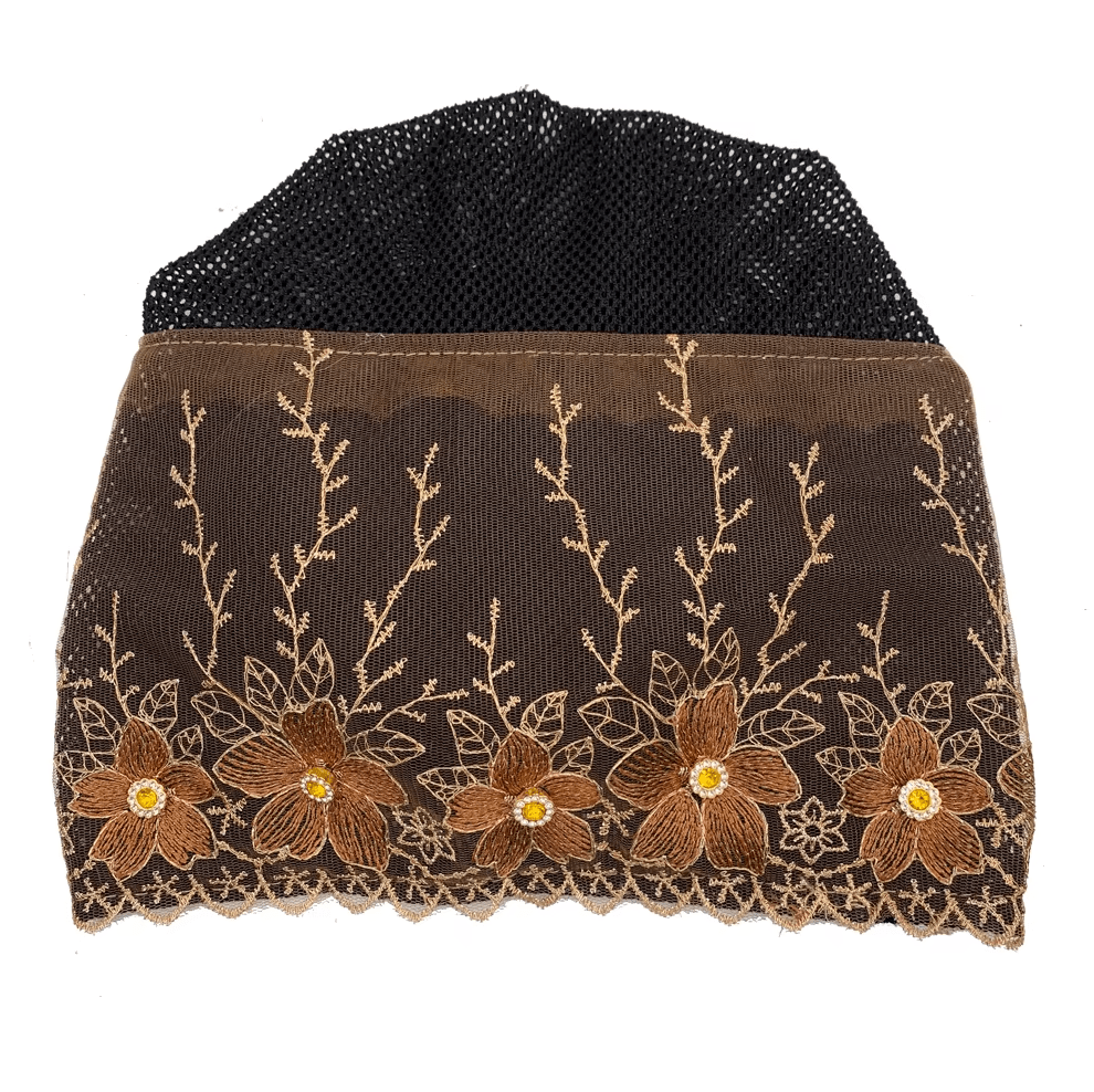 Women's Floral Embroidered Turban Muslim Lady Head Wrap African Cap Hat jehouze 