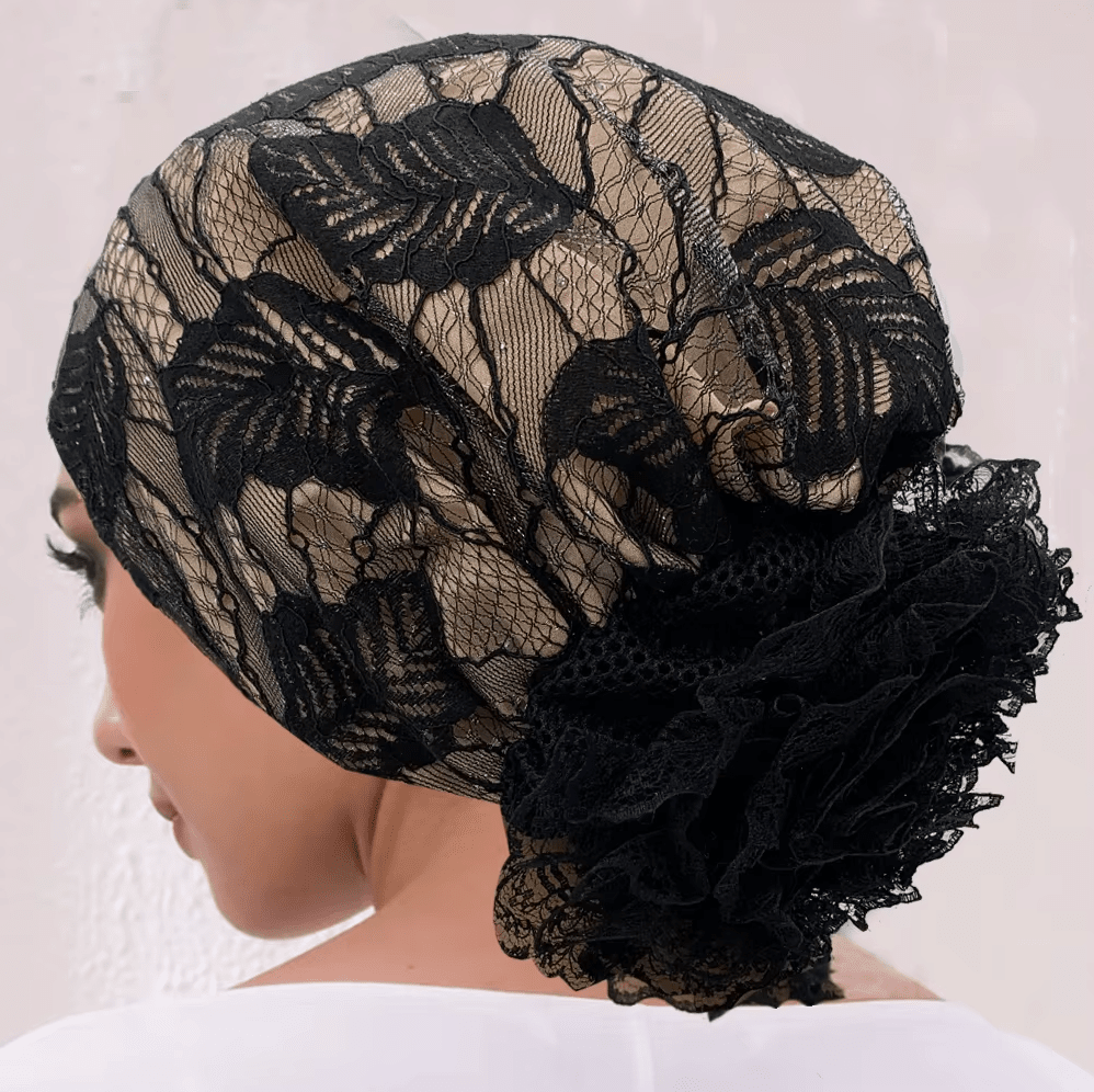 Women's Floral Embroidered Turban Muslim Lady Head Wrap African Cap Hat jehouze 