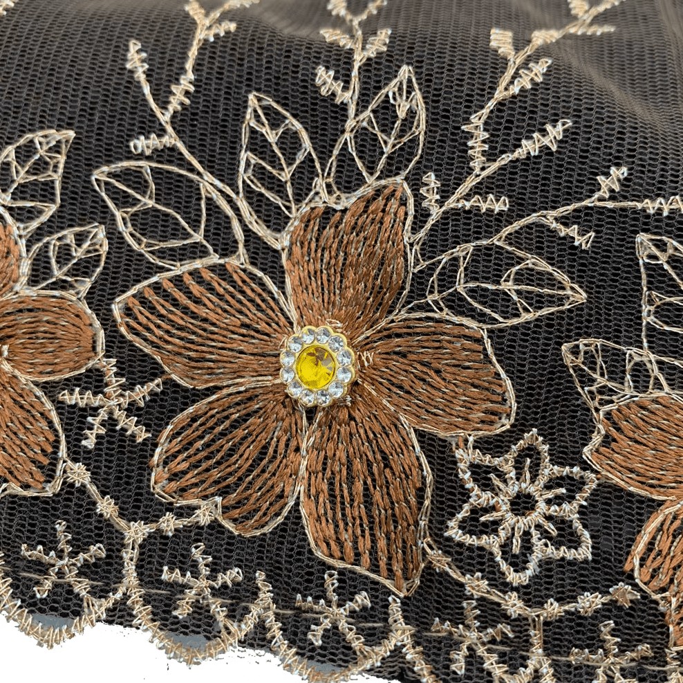Women's Floral Embroidered Turban Muslim Lady Head Wrap African Cap Hat jehouze 