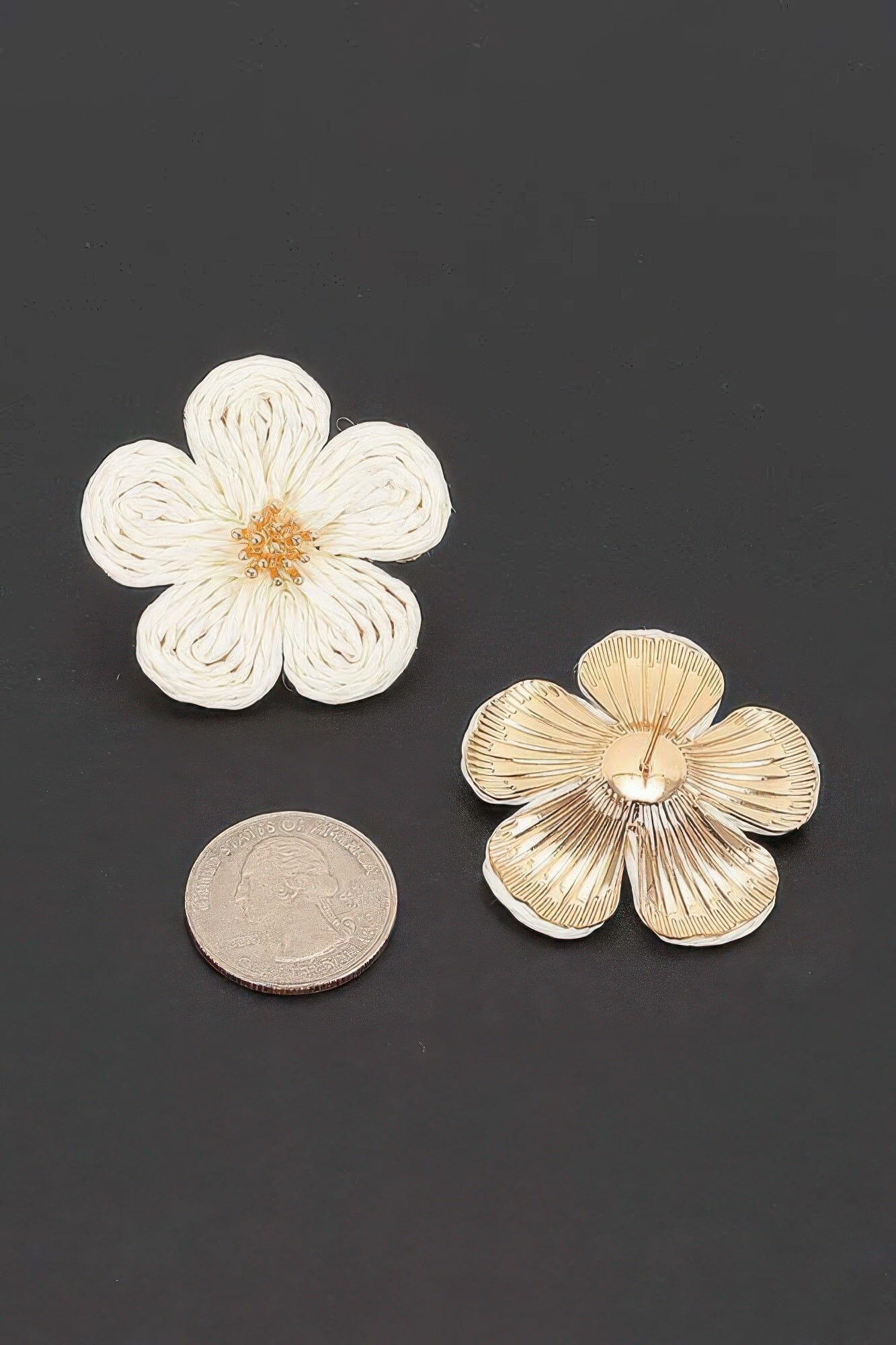Woven Flower Stud Earrings Apparel & Accessories > Jewelry > Earrings jehouze 