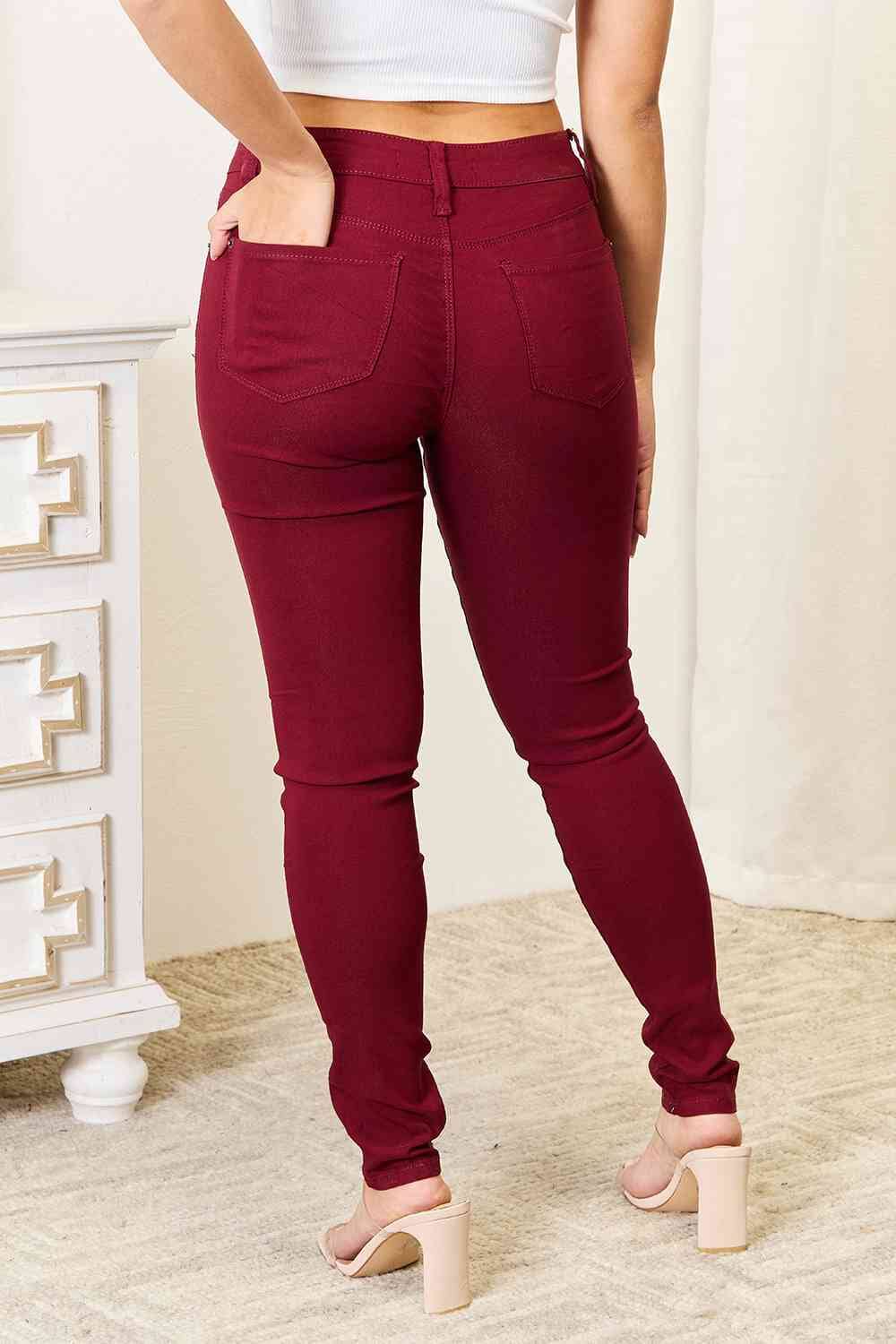 YMI Red Jeanswear Skinny Jeans with Pockets jeans jehouze 