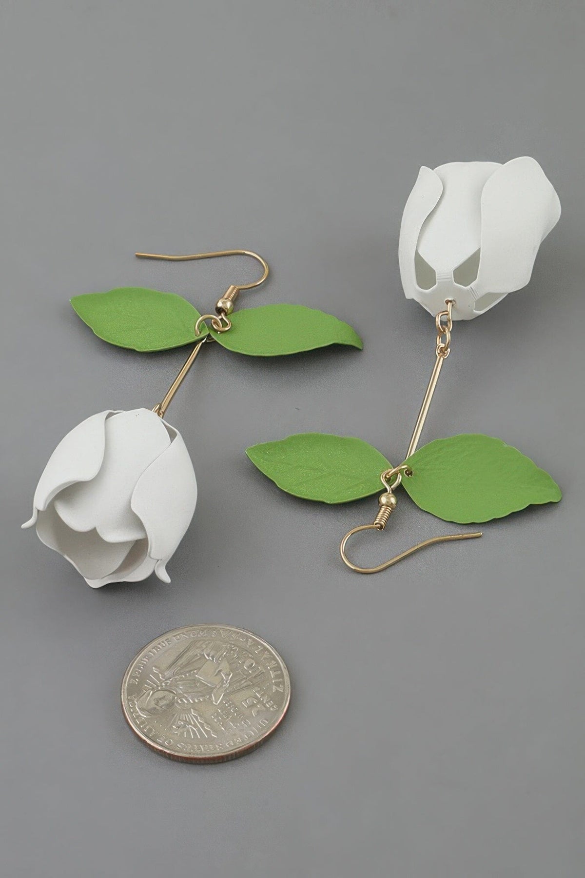 Your Rose Drop Earrings Apparel & Accessories > Jewelry > Earrings jehouze White 
