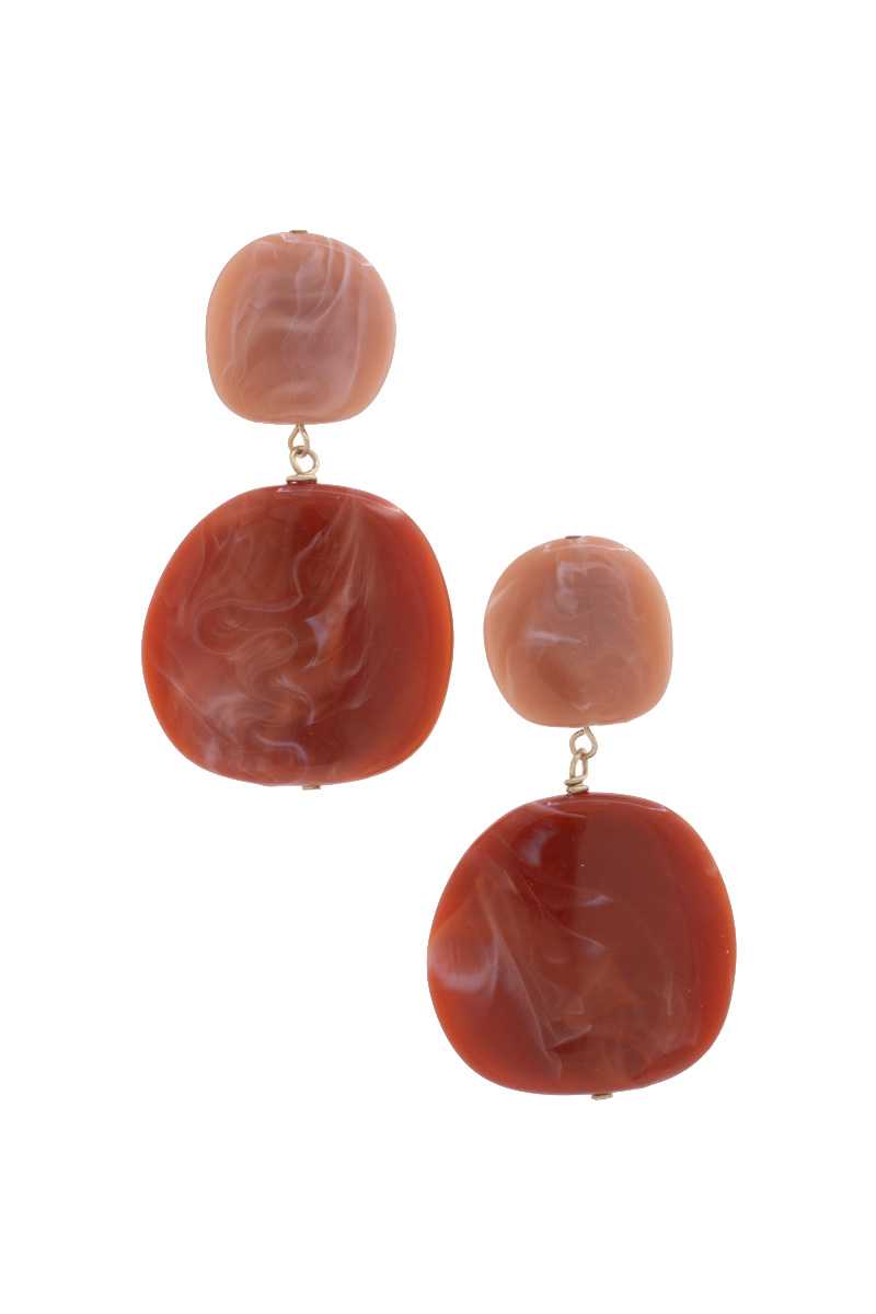 Acetate Resin Double Circle Earring_ Apparel & Accessories > Jewelry > Earrings jehouze 