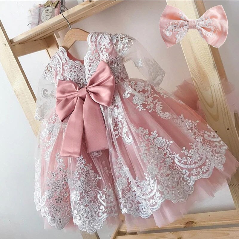 Baby Girls Children Toddler Lace Flower Princess Formal Prom Tutu Ball Gown_ girls dress jehouze 