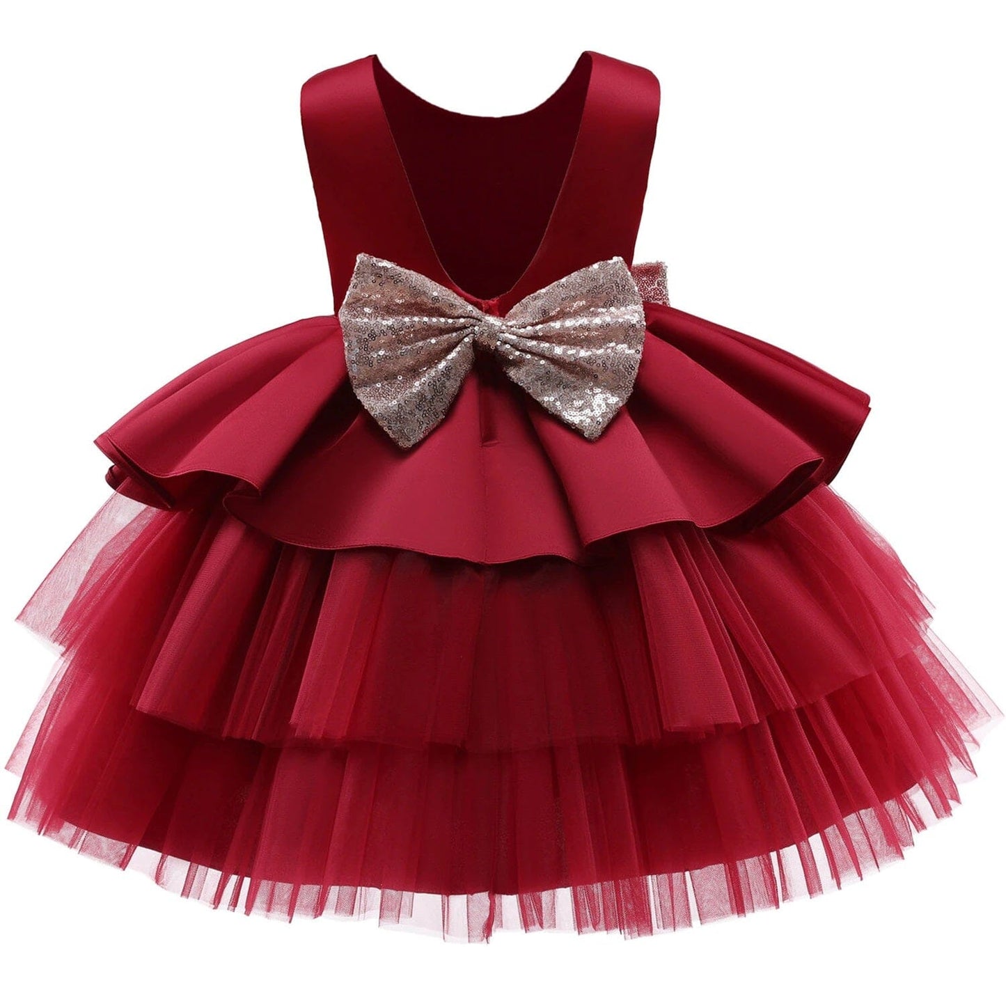 Baby Girls Children Toddler Sleeveless Princess Formal Prom Tutu Ball Gown_ girls dress jehouze 