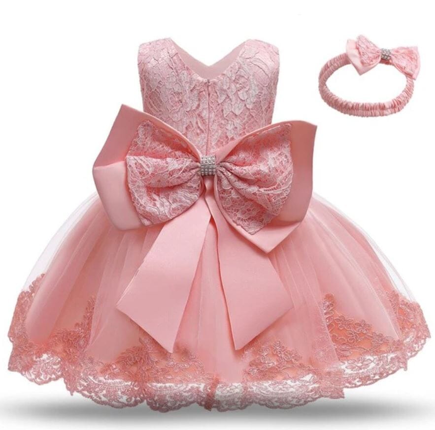 Baby Girls Children Toddler Sleeveless Princess Formal Prom Tutu Ball Gown_ girls dress jehouze Pink1 9M 