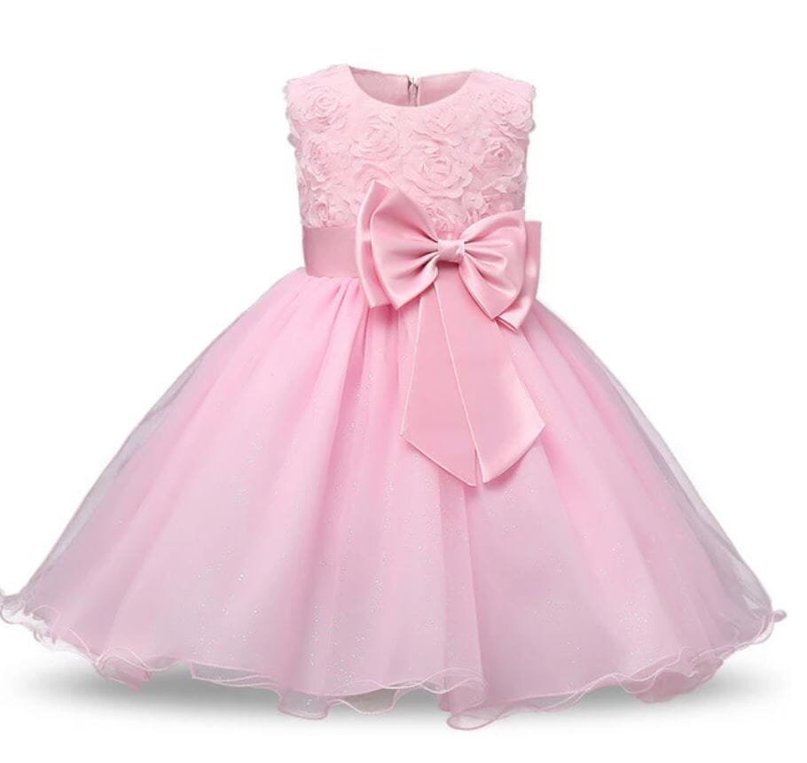 Baby Girls Children Toddler Sleeveless Princess Formal Prom Tutu Ball Gown_ girls dress jehouze Pink4 9M 