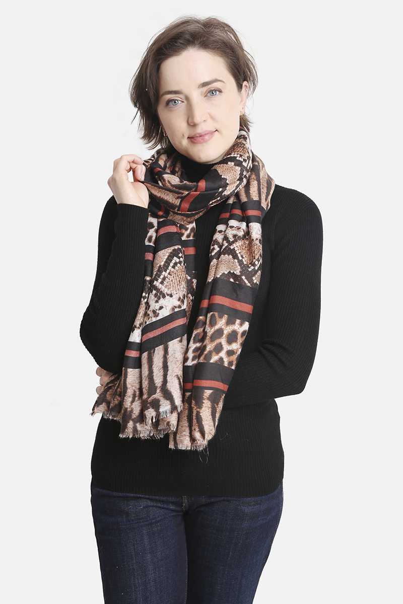 Fashion Animal Print Skinny Scarf scarves jehouze 