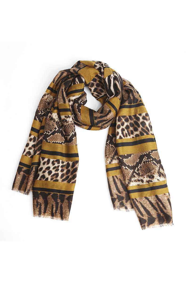 Fashion Animal Print Skinny Scarf scarves jehouze 