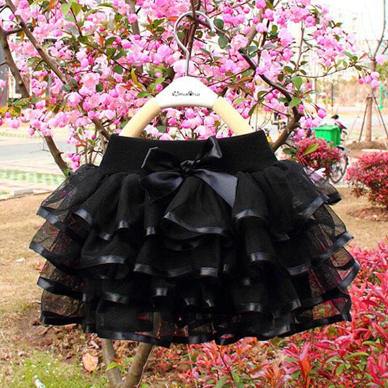 Girls Children toddler Tulle tutu skirt Baby & Toddler Bottoms jehouze Black 3T 