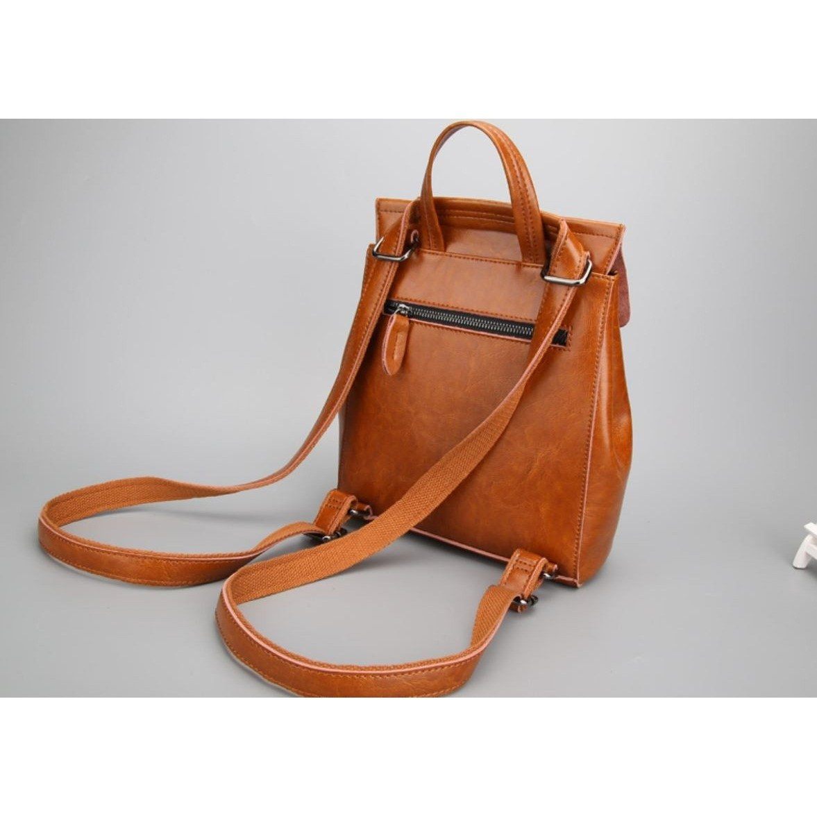 JeHouze Fashion Women Anti-Theft Shoulder Handbag Genuine Leather Backpack Casual Bag Handbags & Purses jehouze 
