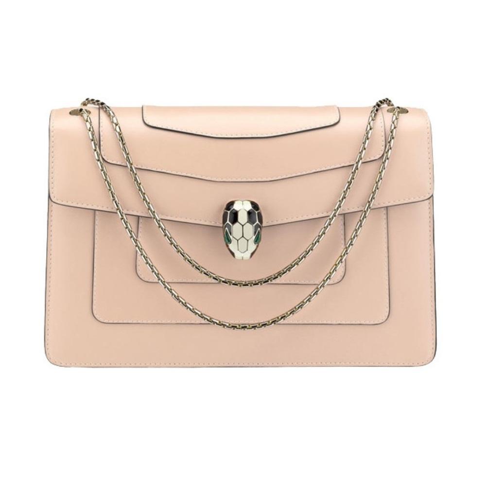 JeHouze Messenger Leather handbag Gold chain Messenger fashion Shoulder Purse Green Luggage & Bags > Messenger Bags jehouze Pink 