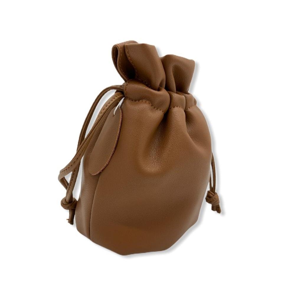 JeHouze Women Girls Leather Bucket Drawstring Shoulder Bag Strap Sling Mini Purse Handbags & Purses jehouze 