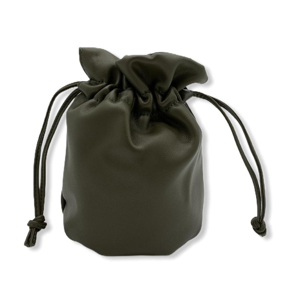 JeHouze Women Girls Leather Bucket Drawstring Shoulder Bag Strap Sling Mini Purse Handbags & Purses jehouze Green 