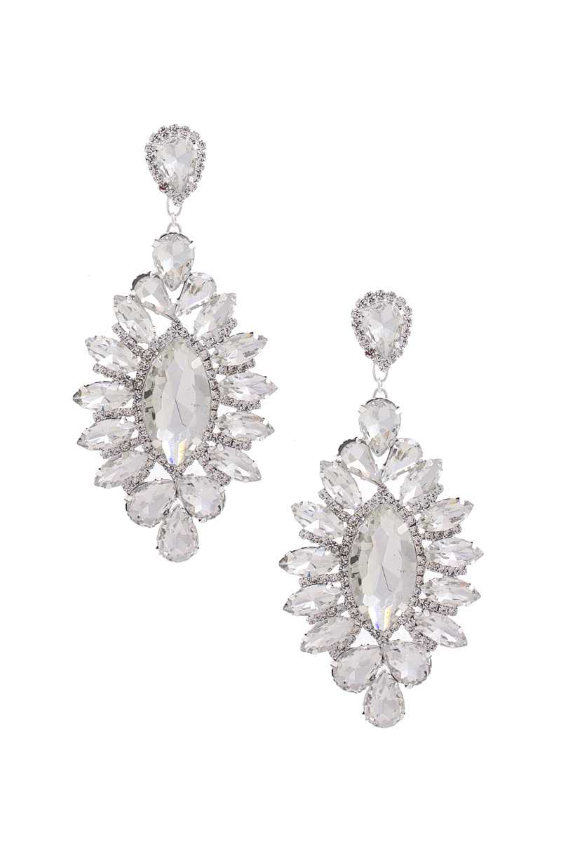 Marquise Rhinestone Dangle Earring Apparel & Accessories > Jewelry > Earrings jehouze 
