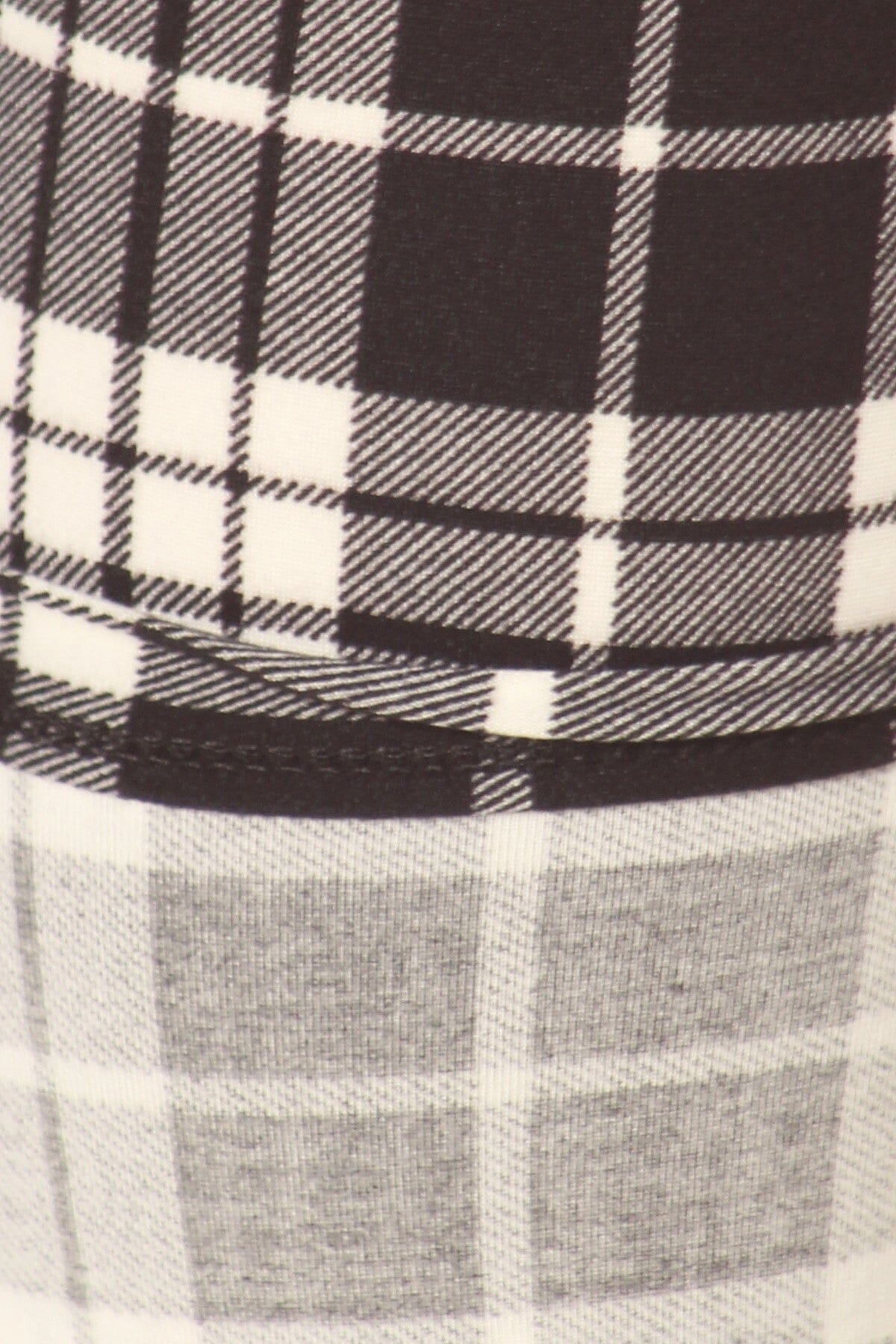 Plaid High Waisted Leggings In A Fitted Style, With An Elastic Waistband Bottoms jehouze 