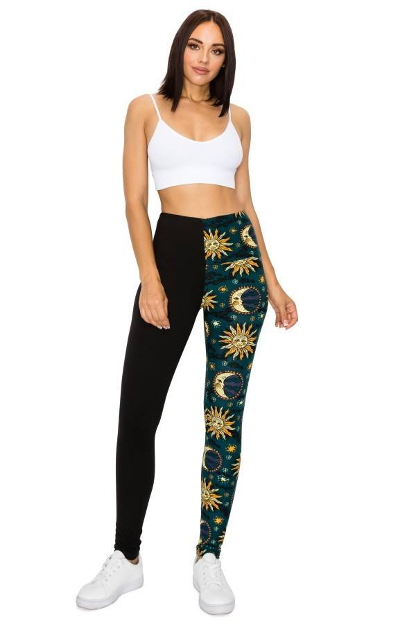 Spliced 5-inch Long Yoga Style Banded Lined Knit Legging With High Waist Women's Clothing jehouze 