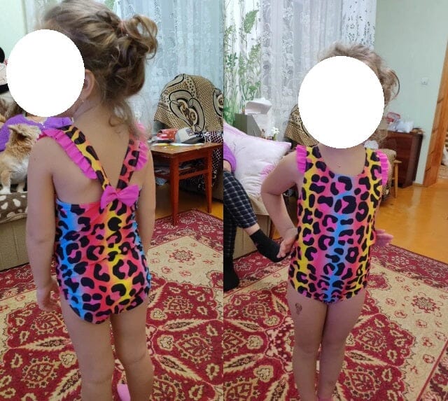 Toddler Girl One Piece Swimsuit Elegant Sunsuit Ruffled Swimwear Bathing Suits Kid's swimwear jehouze 