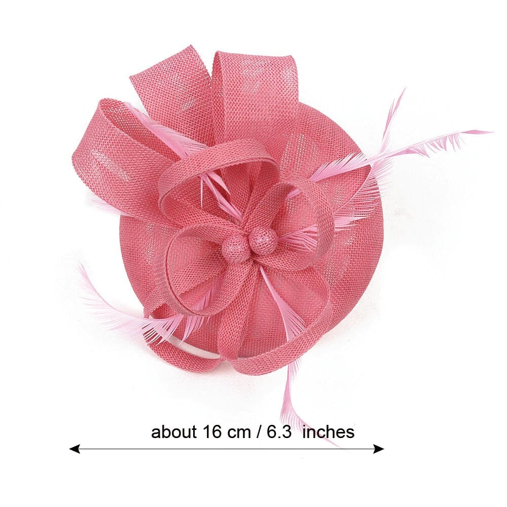 Women Fascinators Flower Ladies Pillbox Headband with clips Bridal Wedding Cocktail Tea Party Hat Hat jehouze 