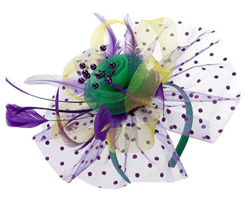 Women Flower Mesh Feather Fascinators Hat Headband and Clip tea Party Headwear_ Hat jehouze 11 