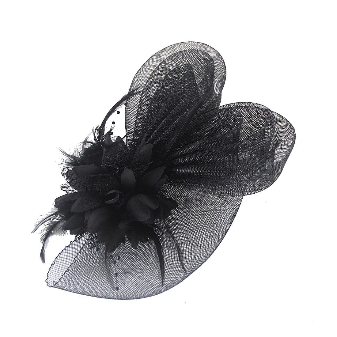 Women Tea Party Wedding Flower Mesh Hair Clip Fascinators Hat_ Hat jehouze 4 